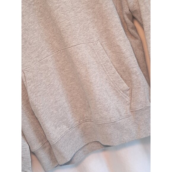 J. Crew French Terry 100% Cotton Gray Hoodie Sweatshirt Men L8689 Size M - Picture 5 of 10